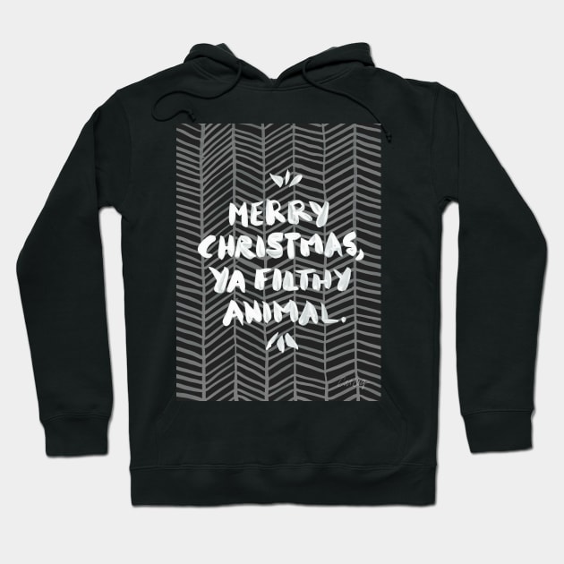 filthy animal black Hoodie by CatCoq